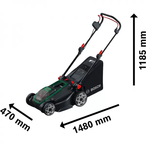 Aku kosačka 18V bez aku Bosch Rotak 18V2-43 06008B9L01