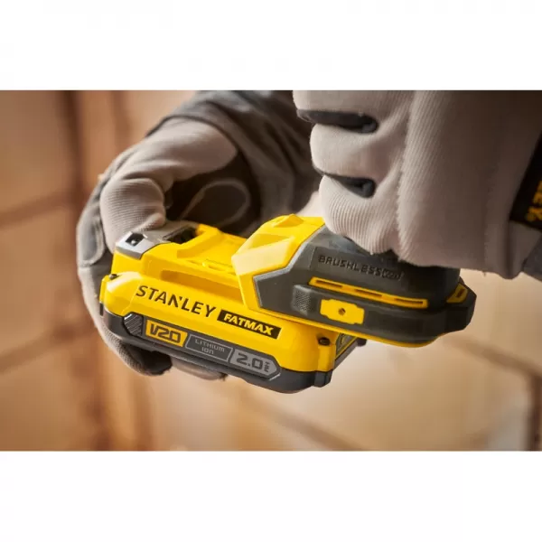 Aku bezuhlíková vrtačka s příklepem 18V bez aku STANLEY FATMAX V20 SFMCD716B