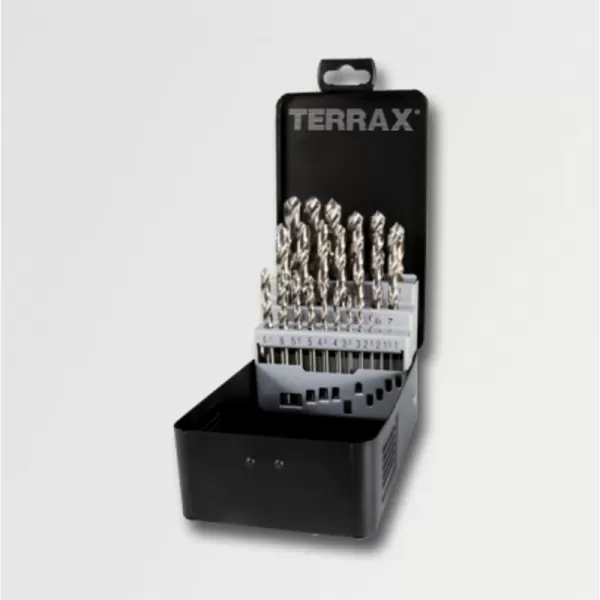 Sada vrtáků do kovu HSS-G 25dílů Terrax RUKO RUA214215