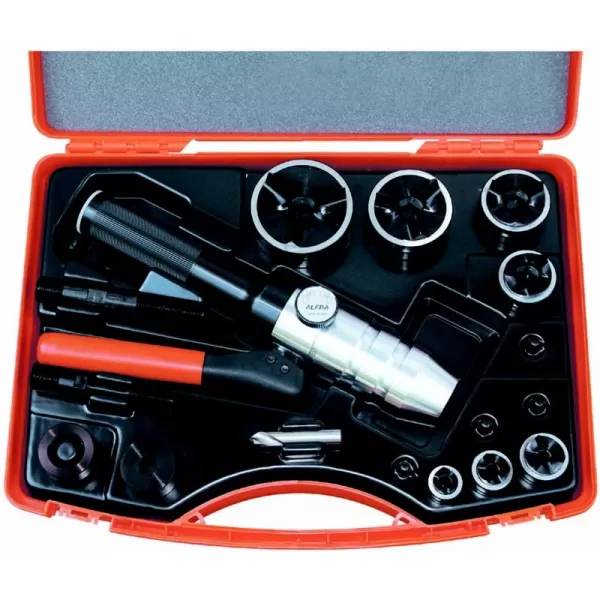 Ruční hydraulická pumpa přímá s metrickou sadou ALFRA Tristar M16-M63