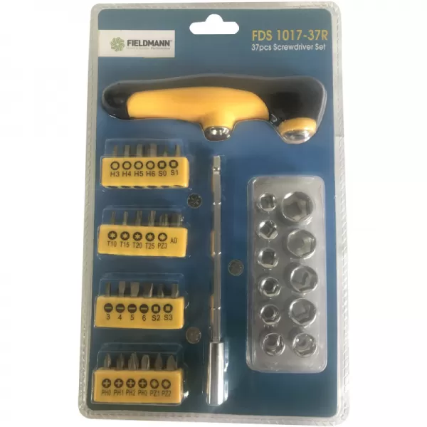 Sada bitů se šroubovákem 37 ks FIELDMANN FDS 1017-37R