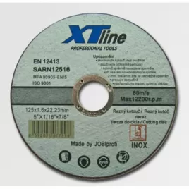 Kotouč řezný na nerez 115x1,0x22 XTline SARN11510