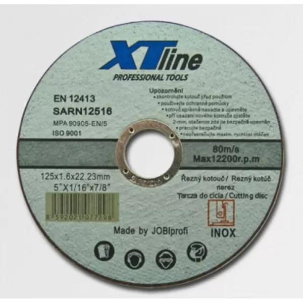 Kotouč řezný na nerez 115x1,0x22 XTline SARN11510