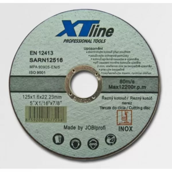 Kotouč řezný na nerez 125x1,6x22 XTline SARN12516