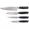 Sada nožů G21 Gourmet Damascus v bambusovém bloku 4 ks + brusný kámen 6002223