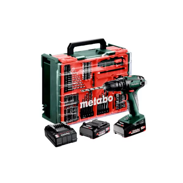 Aku příklepová vrtačka 18V 2x2,0 Ah Metabo SB 18 Set 602245710