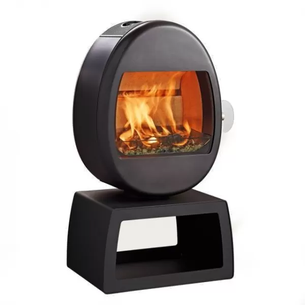 Krbová kamna s podstavcem SCAN 66-4 černý lak