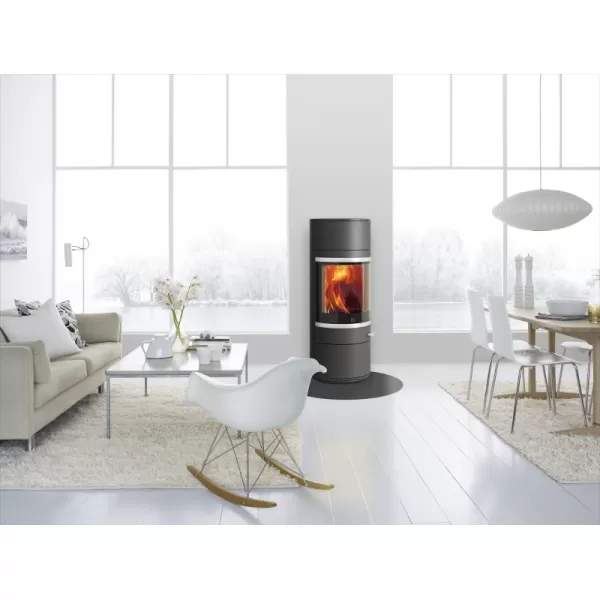 Krbová kamna, hliníkové lišty SCAN 83-2 černý lak