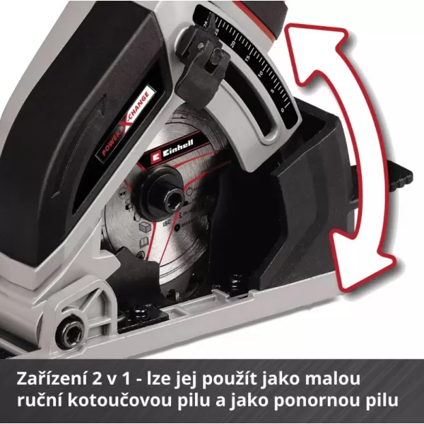 Akumulátorová mini okružná píla 18V/bez akumulátora TE-CS 18/89 Li - Solo Einhell 4331100
