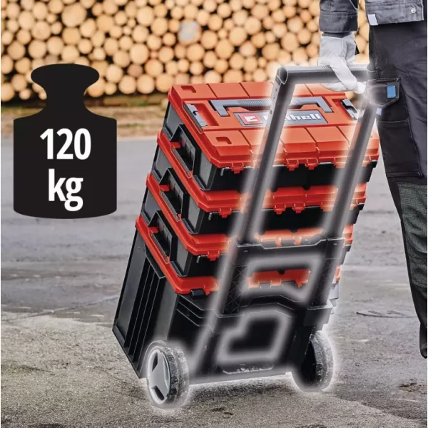 Systémový přenašecí kufr E-Case L with wheels Einhell 4540014