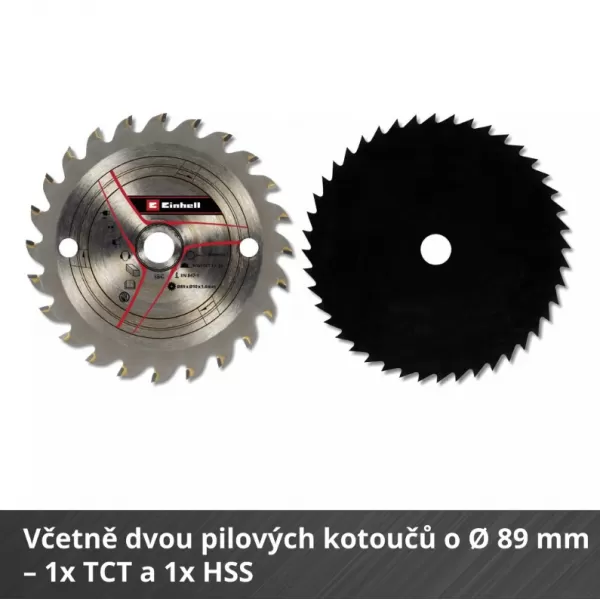 Akumulátorová mini okružná píla 18V/bez akumulátora TE-CS 18/89 Li - Solo Einhell 4331100
