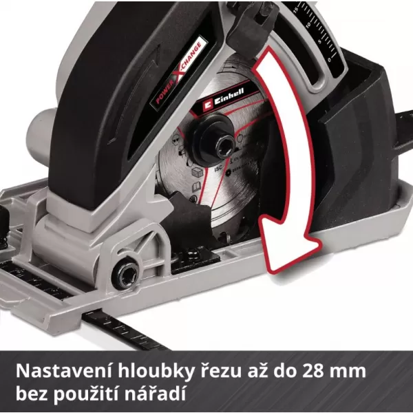 Akumulátorová mini okružná píla 18V/bez akumulátora TE-CS 18/89 Li - Solo Einhell 4331100