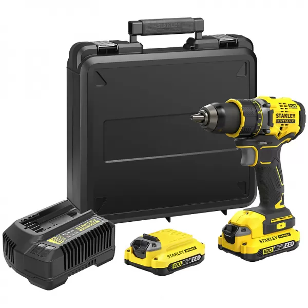 Aku vrtačka V20 18V 2x2,0Ah Stanley FatMax SFMCD720D2K