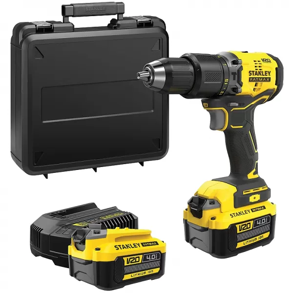 Aku příklepová vrtačka V20 18V 2x4,0Ah Stanley FatMax SFMCD715M2K