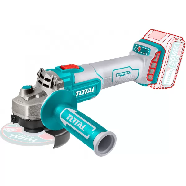 Aku úhlová bruska 20V/bez aku Total TAGLI201258