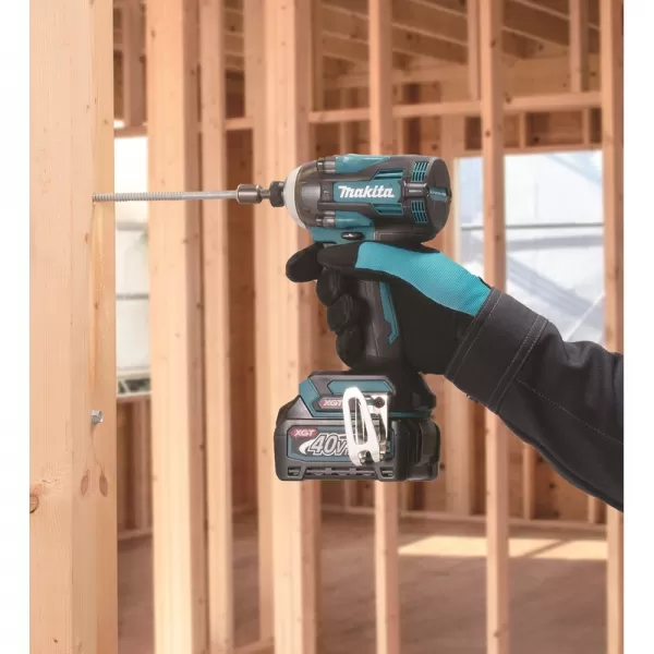 Aku rázový šroubovák 1/4" Li-ion XGT 40V 2x2,5 Ah Makpac Makita TD004GD201
