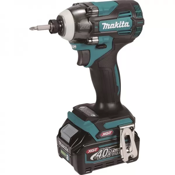 Aku rázový šroubovák 1/4" Li-ion XGT 40V 2x2,5 Ah Makpac Makita TD004GD201