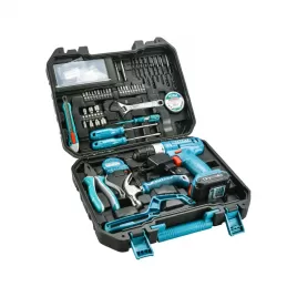 Aku vrtací šroubovák s nářadím 12V/1x2,0Ah Li-ion Total THKTHP11282