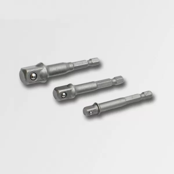 3dílná sada adaptérů 1/4", 3/8", 1/2" STAVTOOL M18604