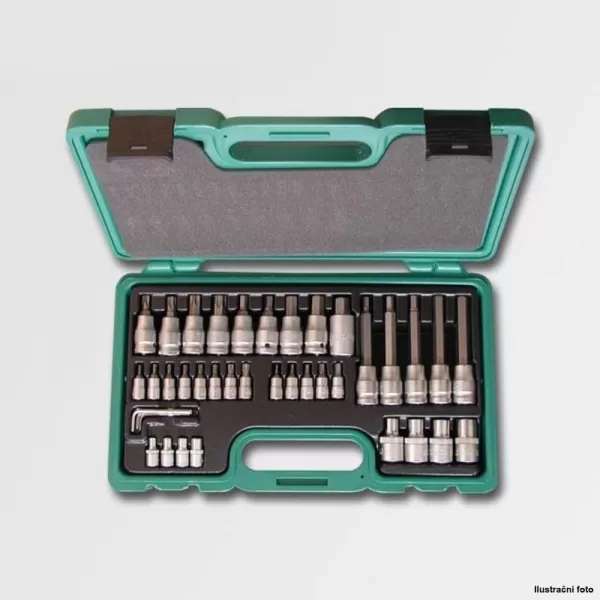 Sada hlavic TRX, Imbus 1/4" 1/2" 39 dílů CRV HONITON H0204