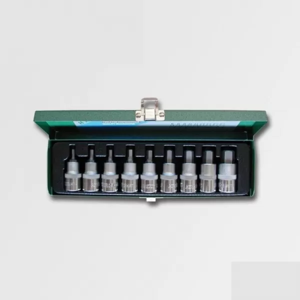 Sada hlavic Inbus 1/2" 9 dílů CRV HONITON H4008