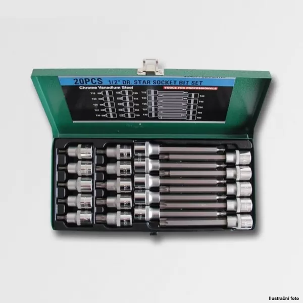 Sada hláv TRX 1/2" 20-dielna CRV HONITON H4020