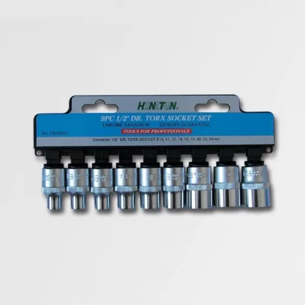 Sada hlavic TRX 1/2" 9 dílů CRV HONITON H4009