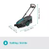 Aku kosačka PowerMax Duo 46/36V P4A 2x4,0 Ah - set Gardena 14646-20