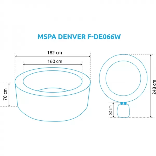 Vířivý bazén MSPA DENVER F-DE066W Marimex 11400308