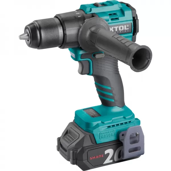 Aku vŕtací skrutkovač s príklepom 20V/2x2,0 Ah SHARE20V Extol Industrial 8791804