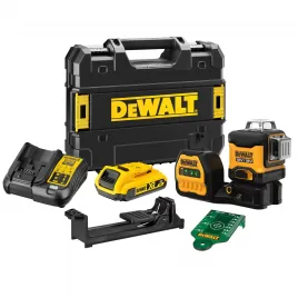 Aku křížový laser 18V/2,0 Ah se zeleným paprskem DeWALT DCE089D1G18
