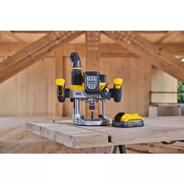Aku bezuhlíková horní frézka 70mm 18V 2x5,0 Ah DeWALT POWERSTACK DCW620H2