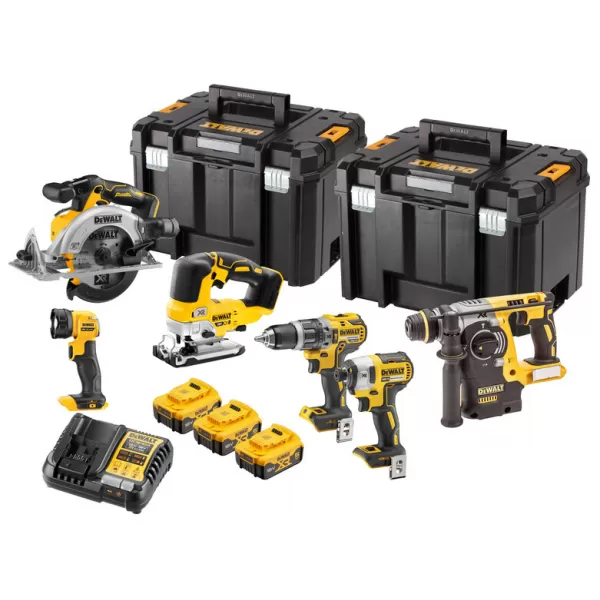 Aku bezuhlíková kombo sada nářadí 18V 3x5,0 Ah XR DeWALT DCK690P3T
