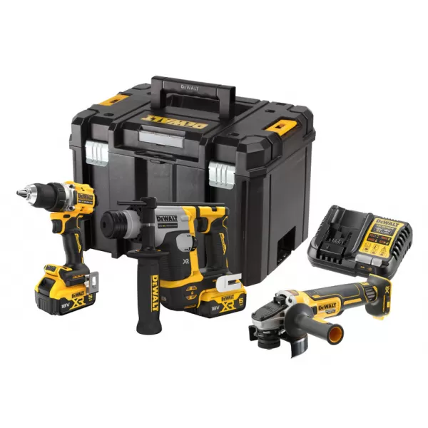 Aku bezuhlíková kombo sada nářadí 18V 2x5,0 Ah XR DeWALT DCK355P2T