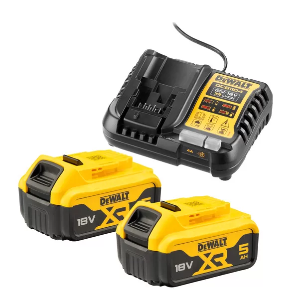 Kombo sada aku nářadí 18V/2x5,0Ah DeWALT DCK2012P2T