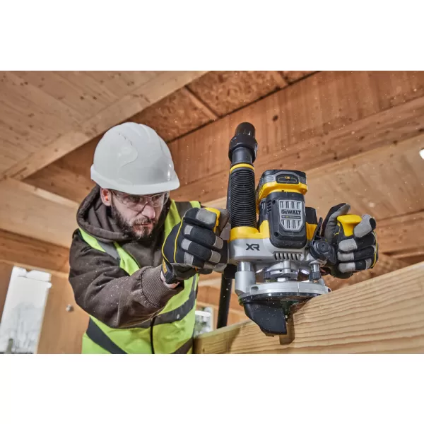 Aku bezuhlíková horní frézka 70mm 18V bez aku DeWALT DCW620NT
