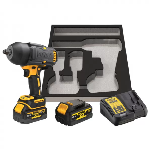 Aku rázový bezuhlíkový utahovák 18V 2x5,0Ah DeWALT DCF900P2G