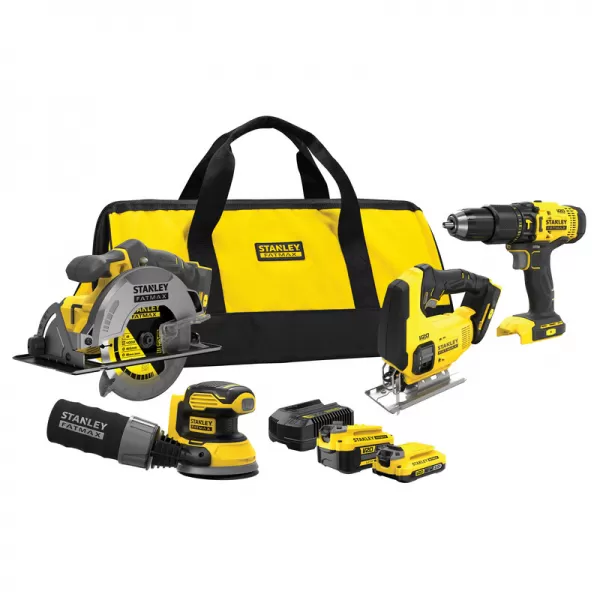 Kombinovaná sada V20 18V 1x2,0Ah 1x4,0Ah Stanley FatMax SFMCK412MDS