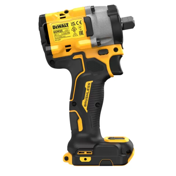 Aku bezuhlíkový rázový utahovák 18V bez aku DeWALT DCF922N