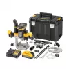Aku bezuhlíková horní frézka 70mm 18V 2x5,0 Ah DeWALT POWERSTACK DCW620H2
