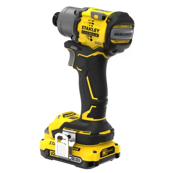Aku bezuhlíkový rázový utahovák V20 18V 2x2,0Ah Stanley FatMax SFMCF830D2K