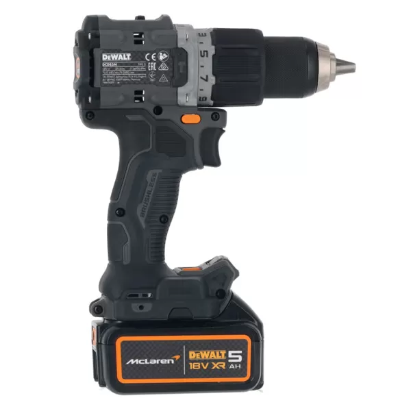 Aku příklepová vrtačka 18V/2x5,0Ah limitovaná edice McLaren DeWALT DCD85MP2T