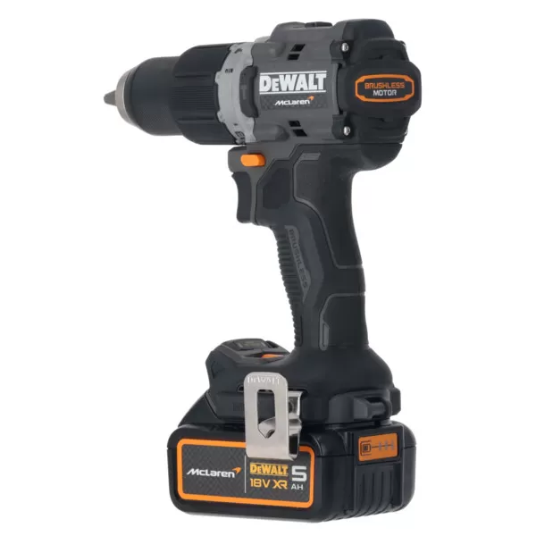 Aku příklepová vrtačka 18V/2x5,0Ah limitovaná edice McLaren DeWALT DCD85MP2T