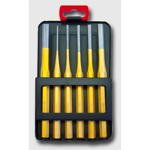 6-dielna sada dierovačov v plechovej krabičke STAVTOOL PA234102