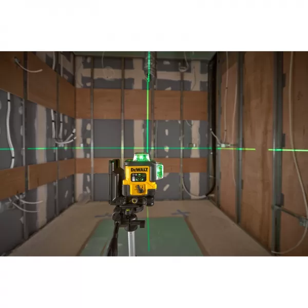 Laser 3x360 zelený TSTAK DeWALT DCLE14361GB