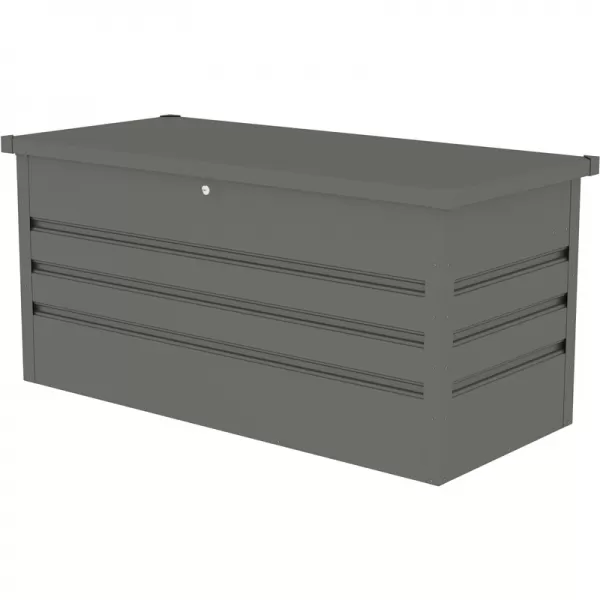 Záhradný box G21 Denver 400 L, metalický šedý plechový 63900851