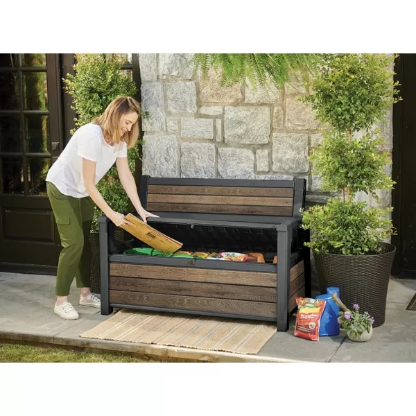 Zahradní lavice Keter Deco Garden Bench Walnut 612055