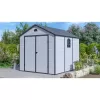 Zahradní domek G21 Boston 670 - 241 x 278 cm, plastový, světle šedý 6390075