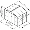 Zahradní domek G21 GAH 529 - 277 x 191 cm, antracitový 63900691
