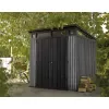 Zahradní domek 7x7 Vertical šedý, s podlahou Keter PENT Signature 610675